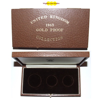 1983 Gold Proof 3 Coin Box (No Coins)